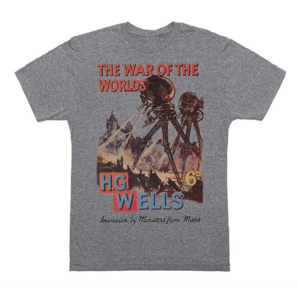 Out of Print The War of the Worlds Unisex T-Shirt Gray Size 2XL XXL - Picture 1 of 5